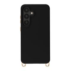 Selencia Coque arrière Rivièra avec MagSafe avec crochets amovibles Samsung Galaxy S25 / S24 - Velvet Black