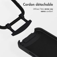 imoshion Coque arrière Color avec cordon amovible et MagSafe Apple iPhone 17 - Noir