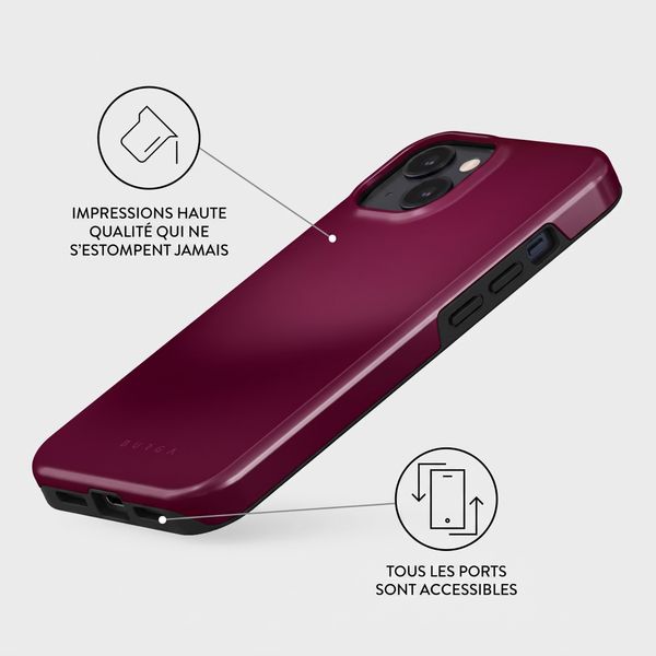Burga Coque Tough MagSafe Apple iPhone 13 - Dark Cherry