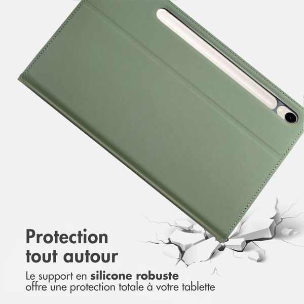 Accezz Coque tablette Classic Samsung Galaxy Tab S9 11.0 pouces / S10 Lite / S10 FE / S9 FE 10.9 pouces - Vert