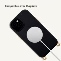Selencia Coque arrière Rivièra avec MagSafe avec crochets amovibles Apple iPhone 15 - Velvet Black