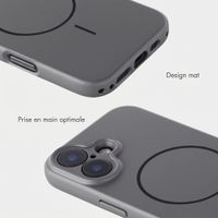 Accezz Coque Grip avec MagSafe Apple iPhone 16 - Gris