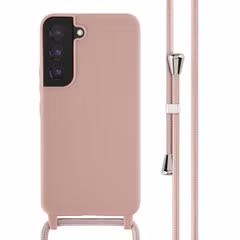 imoshion Coque en silicone avec cordon Samsung Galaxy S22 - Sand Pink