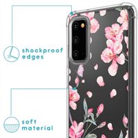 imoshion Coque Design avec cordon Samsung Galaxy S20 - Blossom Watercolor
