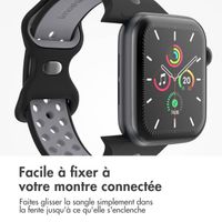 imoshion Bracelet Sport⁺ en silicone Apple Watch | 38/40/41/42 mm - Taille M/L - Black / Grey