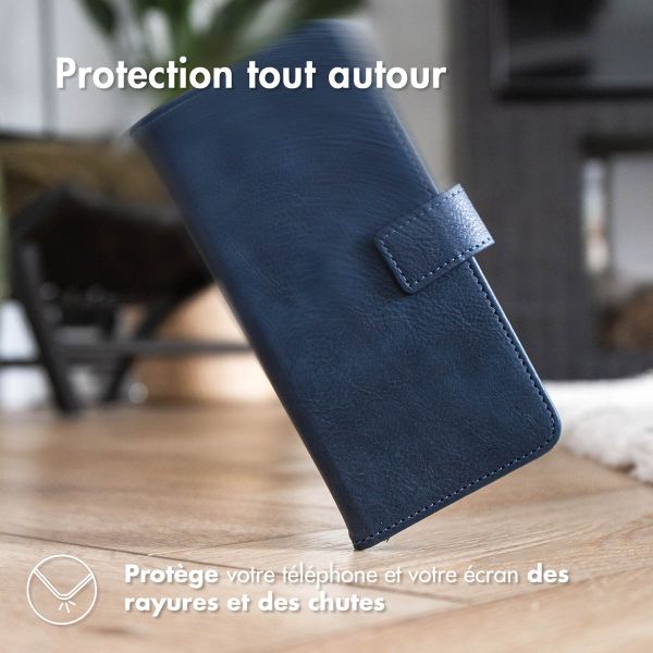 imoshion Étui de télephone portefeuille de luxe Oppo Reno15 F (5G) - Bleu foncé