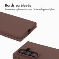 Accezz Coque Liquid Silicone avec MagSafe Samsung Galaxy Z Fold 8 Ultra - New Tea Brown