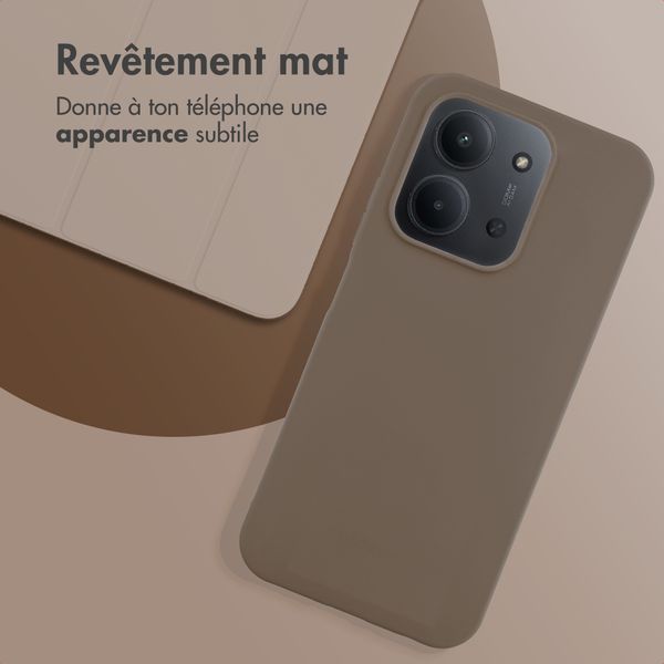 imoshion Coque Couleur Xiaomi Redmi 15C (5G) - Marron