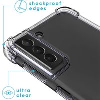 imoshion Coque arrière transparente avec cordon Samsung Galaxy S21 Plus - Noir & Doré