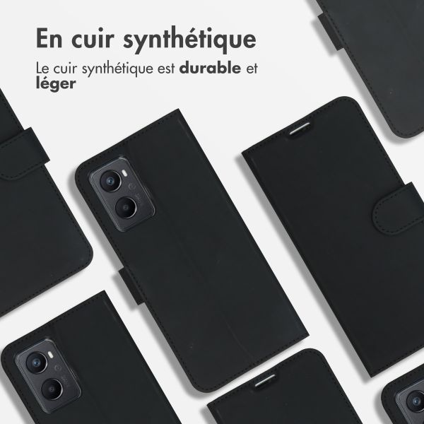 Accezz Étui de télephone Wallet Oppo A96 5G - Noir