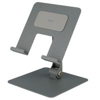 Accezz Support de tablette pliable pour bureau - Support pour tablette / ordinateur portable 13 pouces - Argent