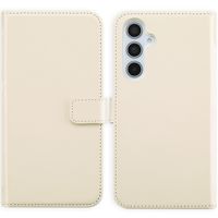 Selencia Étui portefeuille en cuir véritable Samsung Galaxy A35 - Greige