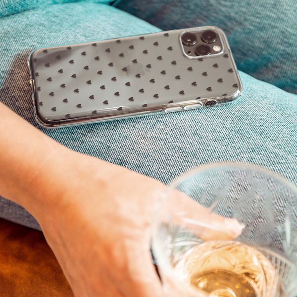 imoshion Coque Design Samsung Galaxy S21 - Hearts All Over Black