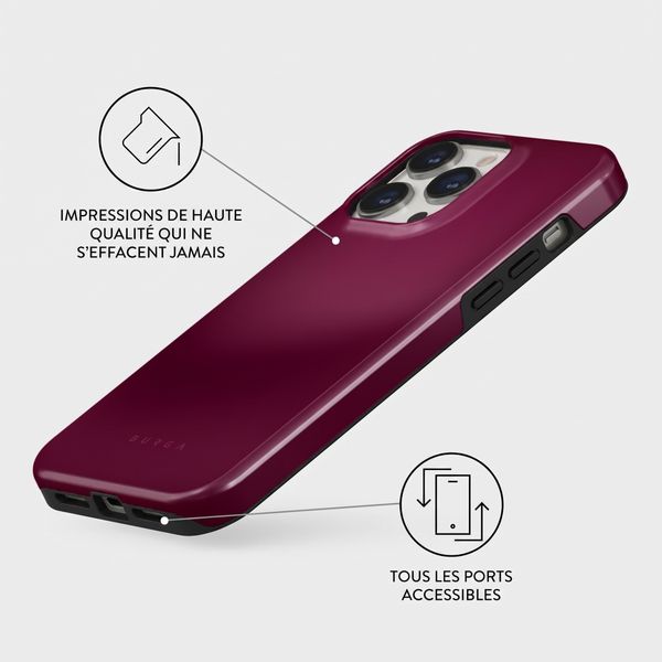 Burga Coque Tough MagSafe Apple iPhone 13 Pro - Dark Cherry
