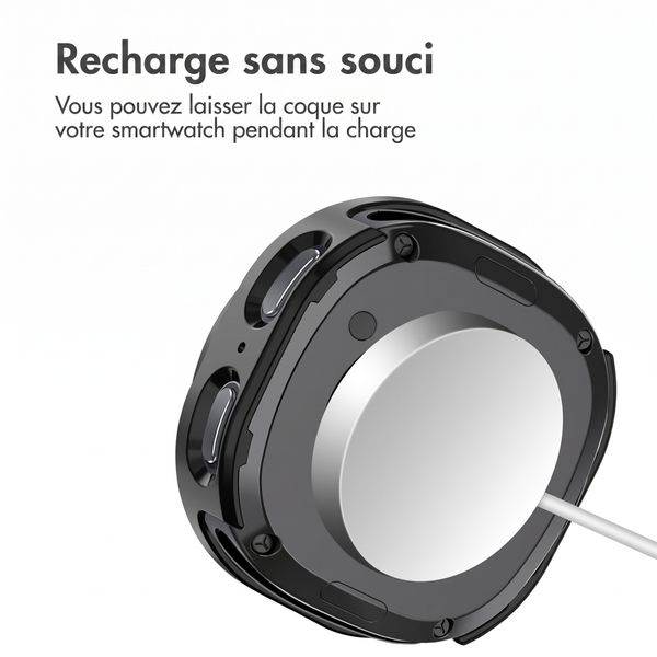 imoshion Coque rigide à couverture complète Samsung Galaxy Watch 8 (40 mm) - Noir