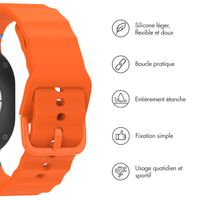 imoshion Bracelet Wave en silicone Samsung Galaxy Watch 8 (40/44mm) / Classic (46mm) - Orange