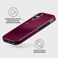 Burga Coque Tough MagSafe Apple iPhone 16 - Dark Cherry