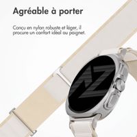 Accezz Bracelet en nylon Alpine Samsung Galaxy Watch Ultra 2 (2026) / Ultra (2024/2025) - Lumière stellaire