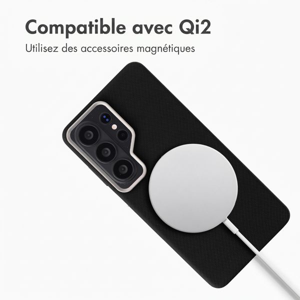Accezz Coque arrière Mesh avec MagSafe Samsung Galaxy S26 Ultra - Noir