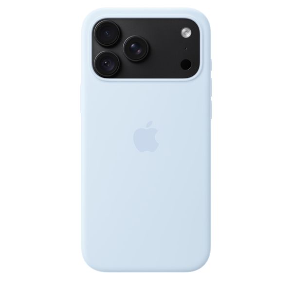 Apple Coque en silicone avec MagSafe Apple iPhone 18 Pro Max - Crisp Blue
