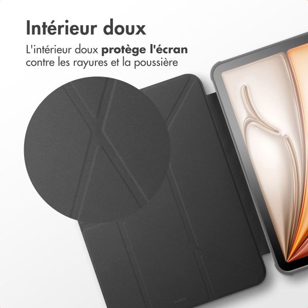 imoshion Coque tablette Origami Apple iPad Air 13 pouces (2026) M4 / (2025) M3 / (2024) M2 - Noir
