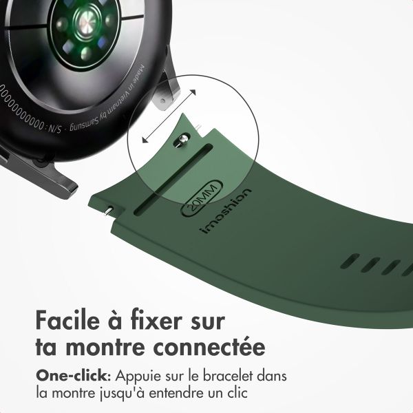 imoshion Pr3825 Samsung Galaxy Watch 4 / 5 / 6 / 7 / FE (20 mm) - Vert foncé