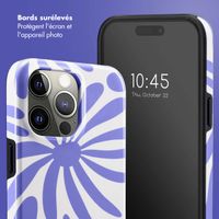Selencia Coque arrière Vivid Apple iPhone 15 Pro Max - Modern Bloom Sapphire Blue