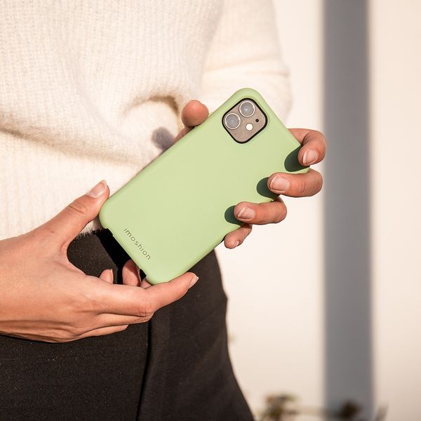imoshion Coque de couleur avec cordon amovible Apple iPhone 11 - Vert