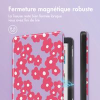 imoshion Design Slim Hard Case Sleepcover Kobo Clara Colour / BW - Dusty Rose Blossom