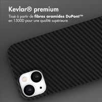 Accezz Coque Kevlar® MagSafe Apple iPhone 15 - Noir