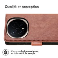 imoshion Étui de télephone portefeuille de luxe Honor Magic8 Pro - Marron