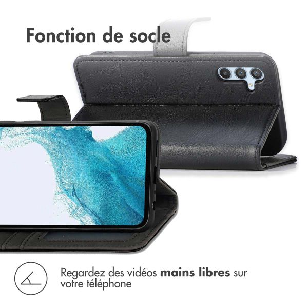 imoshion Étui de télephone portefeuille de luxe Samsung Galaxy A34 (5G) - Noir