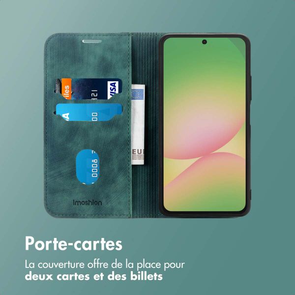 imoshion Étui de téléphone portefeuille Slim Samsung Galaxy A56 - Vert