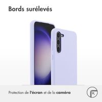 Accezz Coque Liquid Silicone Samsung Galaxy S23 Plus - Violet
