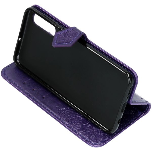 Etui de télephone portefeuille Mandala Samsung Galaxy A50 / A30s - Violet