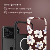 Selencia Coque arrière Vivid avec MagSafe Apple iPhone 18 Pro Max / 17 Pro Max - Choco Flower Pop