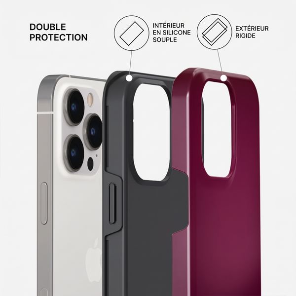 Burga Coque Tough MagSafe Apple iPhone 14 Pro - Dark Cherry