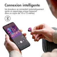imoshion Aura Pro Écouteurs intra-auriculaires sans fil - Réduction active du bruit (ANC) - Bordeaux