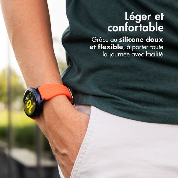 imoshion Bracelet en silicone flexible  - Connexion universelle 20 mm - Orange