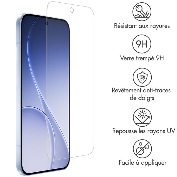 Accezz Protection d'écran en verre trempé Oppo Reno15 (5G)