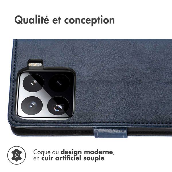 imoshion Étui de télephone portefeuille de luxe Xiaomi 15 - Bleu foncé