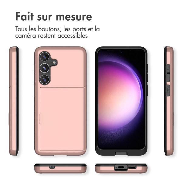 imoshion Coque arrière avec porte-cartes Samsung Galaxy S24 - Rose Doré