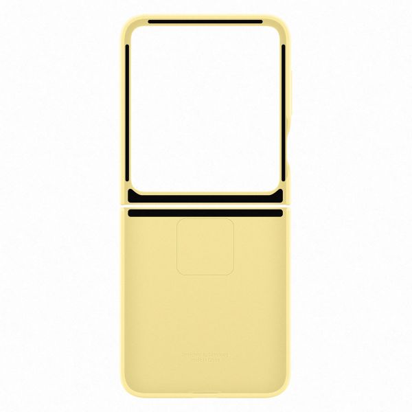 Samsung Original Coque KindSuit en Cuir Végan Samsung Galaxy Z Flip 6 / Flip 7 FE - Yellow