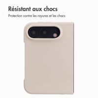 Accezz Coque Liquid Silicone avec MagSafe Apple iPhone Duo - Stone