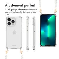 imoshion Coque avec dragonne + bracelet Apple iPhone 13 Pro Max - Perles Cœurs