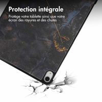 imoshion Coque tablette Design Trifold Apple iPad Air 13 pouces (2026) M4 / (2025) M3 / (2024) M2 - Black Marble
