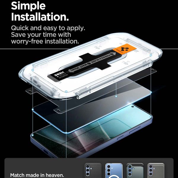 Spigen Protection d'écran en verre trempé GLAStR Privacy Applicator - lot de 2 Samsung Galaxy S24 Plus / S25 Plus