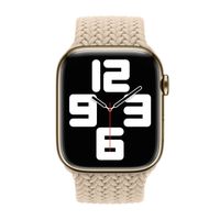 Apple Bracelet Solo tressé Apple Watch | 38/40/41/42 mm - Taille 5 - Beige