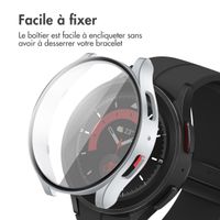 imoshion Coque rigide à couverture complète Samsung Galaxy Watch 6 - 40 mm - Argent