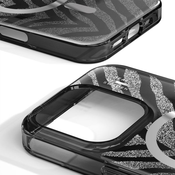 iDeal of Sweden Coque MagSafe transparente limitée Apple iPhone 16 Pro - Zebra Mystique